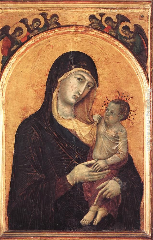 Duccio di Buoninsegna Madonna and Child with Six Angels